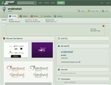 Tablet Screenshot of endahsekali.deviantart.com