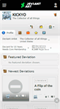 Mobile Screenshot of kickyo.deviantart.com