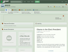 Tablet Screenshot of kickyo.deviantart.com