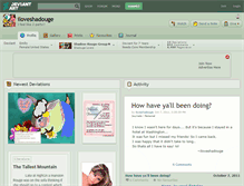 Tablet Screenshot of iloveshadouge.deviantart.com