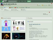 Tablet Screenshot of blaze-and-silver-lol.deviantart.com