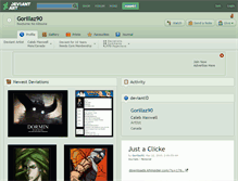 Tablet Screenshot of gorillaz90.deviantart.com