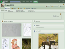 Tablet Screenshot of myszorek114.deviantart.com