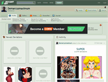 Tablet Screenshot of demarcusmaximum.deviantart.com