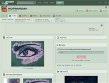 Tablet Screenshot of michinekokaidoh.deviantart.com