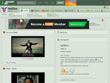 Tablet Screenshot of helldice.deviantart.com