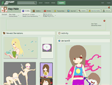 Tablet Screenshot of may-hale.deviantart.com