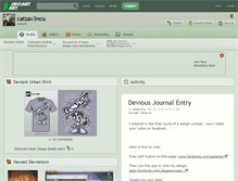 Tablet Screenshot of catzav3ncu.deviantart.com
