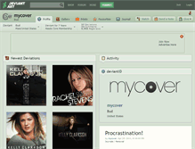 Tablet Screenshot of mycover.deviantart.com
