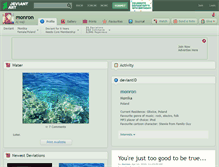 Tablet Screenshot of monron.deviantart.com