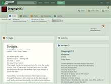 Tablet Screenshot of dragongirl12.deviantart.com