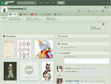 Tablet Screenshot of crazymonkey12.deviantart.com