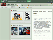 Tablet Screenshot of dragon-ball-vf.deviantart.com