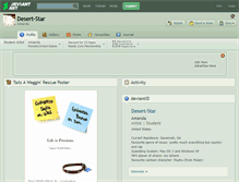 Tablet Screenshot of desert-star.deviantart.com