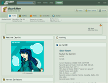 Tablet Screenshot of disco-kitten.deviantart.com