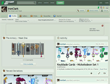 Tablet Screenshot of ironclark.deviantart.com