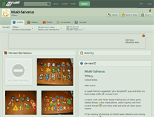 Tablet Screenshot of miuki-salvarus.deviantart.com
