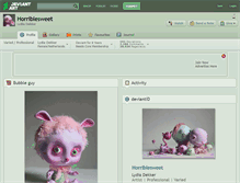 Tablet Screenshot of horriblesweet.deviantart.com