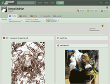 Tablet Screenshot of genyaxadrian.deviantart.com