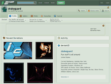 Tablet Screenshot of drakeguard.deviantart.com