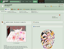 Tablet Screenshot of eevee3377.deviantart.com