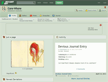 Tablet Screenshot of core-whore.deviantart.com