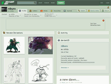 Tablet Screenshot of niburo.deviantart.com