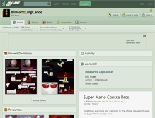 Tablet Screenshot of billmarioluigilance.deviantart.com