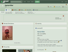 Tablet Screenshot of mania-killer.deviantart.com