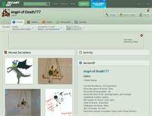 Tablet Screenshot of angel-of-death777.deviantart.com