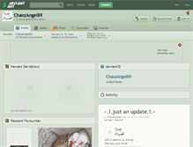 Tablet Screenshot of chaozangel89.deviantart.com