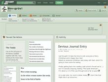 Tablet Screenshot of blow-up-tre1.deviantart.com