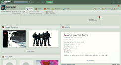Desktop Screenshot of hazmaster.deviantart.com
