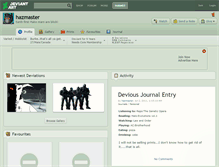 Tablet Screenshot of hazmaster.deviantart.com