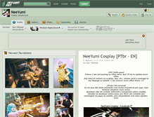 Tablet Screenshot of neeyumi.deviantart.com