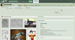 Desktop Screenshot of doublexedge.deviantart.com