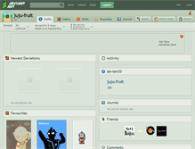 Tablet Screenshot of juju-fruit.deviantart.com