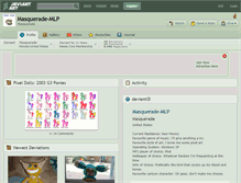 Tablet Screenshot of masquerade-mlp.deviantart.com