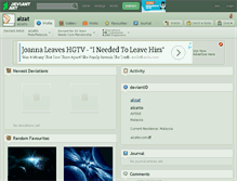 Tablet Screenshot of aizat.deviantart.com