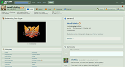Desktop Screenshot of headfullofivy.deviantart.com