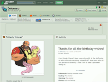 Tablet Screenshot of dekomaru.deviantart.com