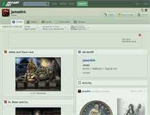 Tablet Screenshot of jameslink.deviantart.com