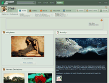 Tablet Screenshot of dtm81.deviantart.com