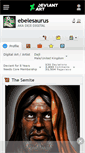 Mobile Screenshot of ebelesaurus.deviantart.com