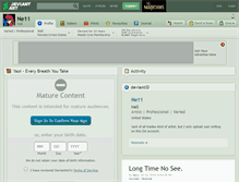 Tablet Screenshot of ne11.deviantart.com