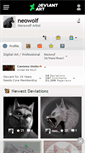 Mobile Screenshot of neowolf.deviantart.com