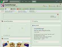 Tablet Screenshot of chaoticniteangel.deviantart.com