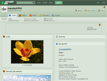 Tablet Screenshot of mandark994.deviantart.com