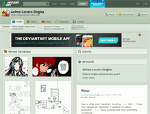 Tablet Screenshot of anime-lovers-singles.deviantart.com