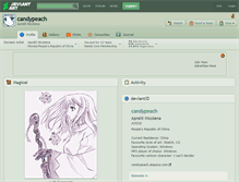 Tablet Screenshot of candypeach.deviantart.com